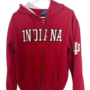 Campus Heritage Red Indiana Hoodie Jacket